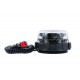 PEGASUS LED - Gyrophare magnétique 1 ventouse 3 fonctions (rotatif, flash, double flash), cabochon cristal, LED ambre