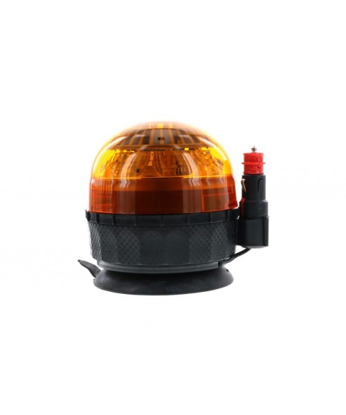 VENUS LED - Gyrophare led VENUS magnetique 1 ventouse ROLL CABLE double flash ambre