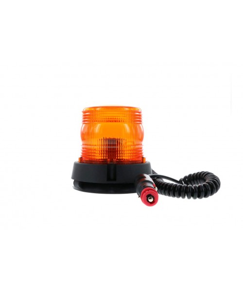 FRESNEL LED - Gyrophare FRESNEL LED, magnetique avec ventouse, ambre, lumière DOUBLE FLASH